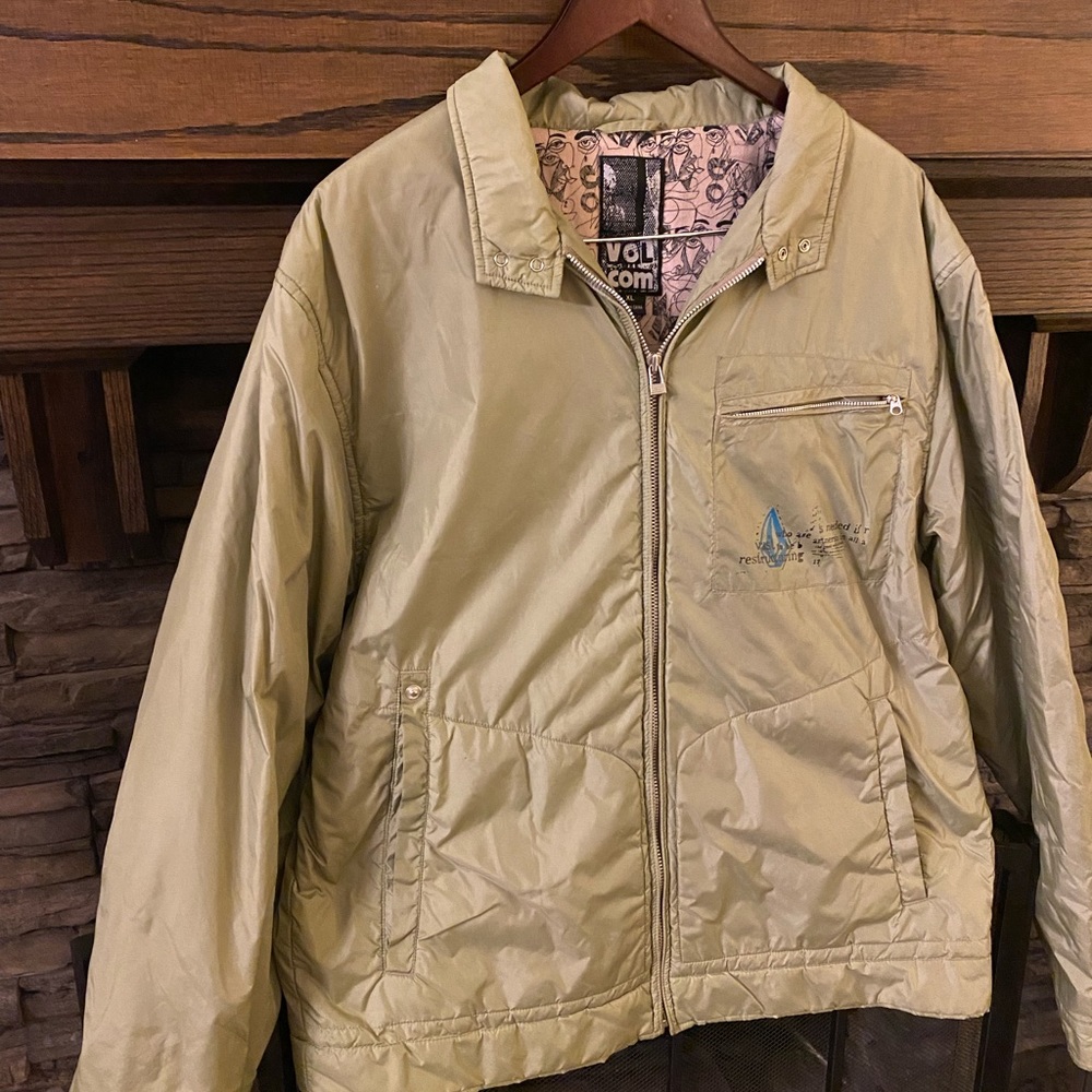 Volcom Green Puffer Jacket Size XL Ski Snow